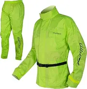 A-Pro high visibility suit with waterproof rain jacket and trousers, fluro, XL