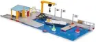 SIKUWORLD 5512 Play Set - Pier Supply station with boat and crane - 00/H0 scale