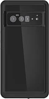 [Ghostek] Nautical Slim Waterproof Case for Google Pixel 6 Pro (6.71") - Shockproof Protection, Screen Protector & Camera Lens Cover (Black)