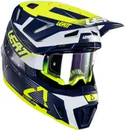 Leatt 7.5 S24 Blue, motocross helmet , color: Blue/Green/White , size: XL