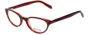 Ecru by Vivid Designer Reading Glasses Daltrey in Red Crystal Layer 50mm +1.75