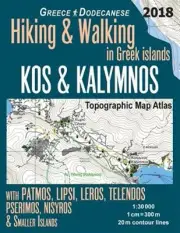 Kos & Kalymnos Topographic Map Atlas 1: 30000 Greece Dodecanese Hiking & Walk...