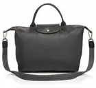 NWT Longchamp Le Pliage Neo Medium Nylon Travel Crossbody Satchel Bag Dark GRAY