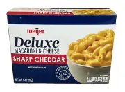 Meijer Sharp Cheddar Deluxe Macaroni & Cheese Dinner 14 oz