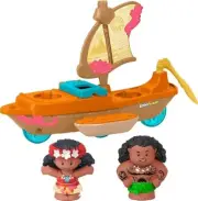 Fisher-Price Little People Disney Princess Moana & Maui’s Canoe Sail Boat