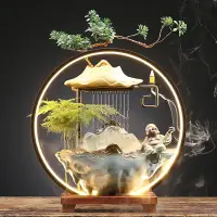 在飛比找樂天市場購物網優惠-招財流水擺件 風水擺飾 流水組擺設 110V流水盆 風水輪 