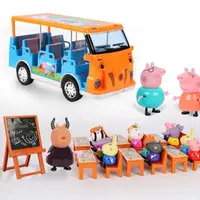 在飛比找蝦皮商城精選優惠-🎈佩佩豬玩具小豬佩琪🐷粉紅豬小妹觀光車飛機別墅野餐車公共汽車