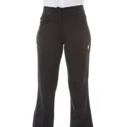 Girls Navy Bootleg Pants With Emb