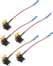 5pcs Insurance Power Socket Wire Tap Marine Fuse Block Fuse Tap Adapter Mini Fuse Tap Car Fuse Tap Fuse Extender Fuse Holder Tap Power Distribution Board Fuse Block Dual Copper