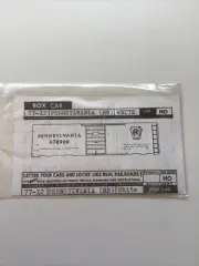 Walther’s HO Scale Decal 77-12: Pennsylvania Railroad (BB) Boxcar White
