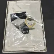 Linbrio Square, Pure Linen, White Tablecloth 52x52 -4-12”x12”. New