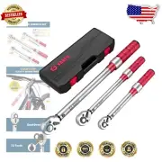 Adjustable Dual-Direction Torque Wrench Set - Click Alert & Calibration Cert