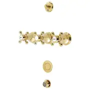 Kingston Brass KB432.BX Metropolitan Widespread Bidet Faucet - Brass