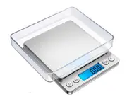 AIRMSEN I200 Kitchen Scale Precise Digital Electronic Scale Pocket Food Jewelry Diet Gram Cooking Scale LCD Display 0.1- 3kg