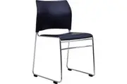 Buro Maxim Stackable Visitor Chair Black Chrome Frame
