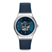 在飛比找momo購物網優惠-【SWATCH】金屬 Sistem51機械錶手錶 BLURA