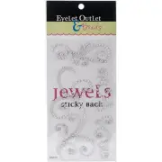 Eyelet Outlet Adhesive Pearl Swirls 468/Pkg-Silver EOBSP-144