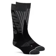 100% Torque Comfort Black/Steel Grey Stocks
