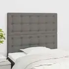 vidaXL Headboards 2 pcs Dark Grey 80 cm Fabric 2BB