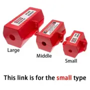 1 X Red Plastic Tag Out Device Safety Tools Electrical Plug Lockout Box Parts