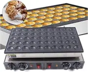 VonVVer 50pcs Commercial Pancake Maker 4.5cm Pancake Dia - Electric Dutch Machine Nonstick Mini Pancakes Baker Waffle Maker Toaster Machine Eggs Crepe Pan