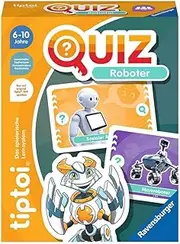 Ravensburger tiptoi 00164 Quiz Roboter, Quizspiel für Kinder ab 6 Jahren, für 1-4 Spieler