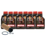 8L Motul 8100 X-CLEAN 5W40 Wix XP Filter Motor Oil Change Kit API SN (for: Honda)