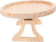 OFFSCH Sofa Arm Tray Table Snack Storage Round Couch Cup Holder Walnut Serving Tray Compact Couch