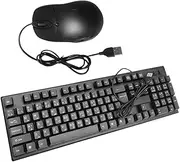 Wired Keyboard Mouse Keyboard Computer Mouse White No Battery Required