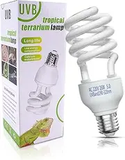 BrightArk UVA UVB 5.0 Reptile Light 26W E27 Tortoise Fluorescent Light Bulb AC220-240V for Aquariums Terrariums Tropical Subtropical Reptiles Turtles Snakes Lizards Bearded Dragons (Pack of 1)
