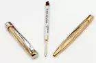 Solid 925 Silver Inca Gold Ballpen Blue Parker Type International Refill
