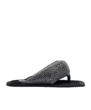 Indie Max Flat Sandals 36,38,39,40 BLACK CRYSTAL