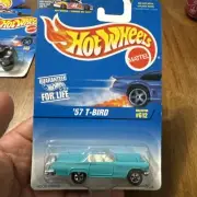 Hot Wheels Vtge 1957 T-Bird 1997 Model Series -Turquoise 1:64- Great Conditions