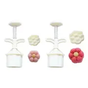 Convenient Flower Shaped Mooncaked Mold Treat Embosser for DIY Mooncakes Lover
