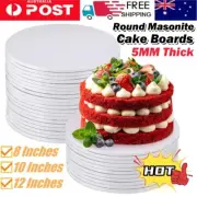 Masonite Cake Boards 5mm White Round Cake Boards 8 10 12 Inch Cake Boxes Boards