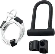 MOBUTOFU Bike u Lock Heavy Duty Combination for Bicycle Security u Shape Bike Locks Cable Key for Bicycles and Valuables