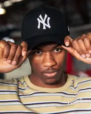 [New Era] New Era Men's New York Yankees 9Forty A-Frame Cap in Black/White One Size Black/White