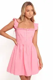 [PUP4] Anastasia Mini Dress - Pink XS Pink