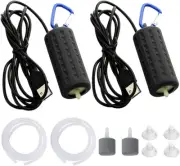 Aquarium Air Pump Fish Tank Bubbler 0.2W Quiet Mini Whisper Fish Tank Aerator, Q