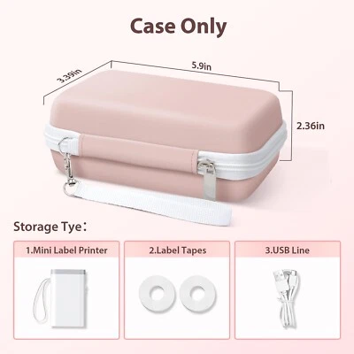 Labels Printer Case Compatible P21 Label Maker, Compatible with Most Mini Label