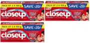 150g x 6 - Close Up Ever fresh toothpaste fresh Formula Red Hot Deep Action
