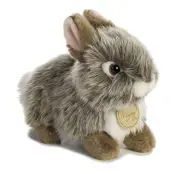 Aurora Miyoni - 7" Baby Bunny - Grey 26257 Plush Stuffed Animal Toy