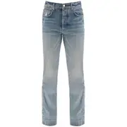 Amiri Stack Kick Flare Leg Clay Indigo Blue Jeans W32 L32