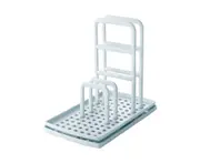 1 Set Storage Rack Eco-friendly Detachable Plastic Dish Cloth Drying Storage Rack for Home Blue