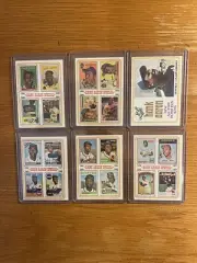 Hank Aaron Braves 1974 Topps Specials Complete Set #1-6 HOF No Creases EX