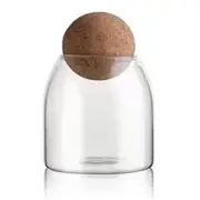 Clear Glass Bottles, Glass Food Storage Containers With Airtight Round Cork, For Candy, Nut, Spice