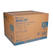 MEDICOM AccuFit Clear Vinyl Powder Free Gloves - XL 1000/Carton