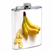 Banana Em1 8oz Stainless Steel Flask Drinking Whiskey Liquor