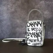 NWT DKNY Graffiti Graphic Print Crossbody Bag RRP $98