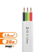 Electra-Cables 15TE20 - 1.5mm Twin & Earth Flat Cable - Pvc / Pvc - 7-050-2ERB - 20mtr Cut